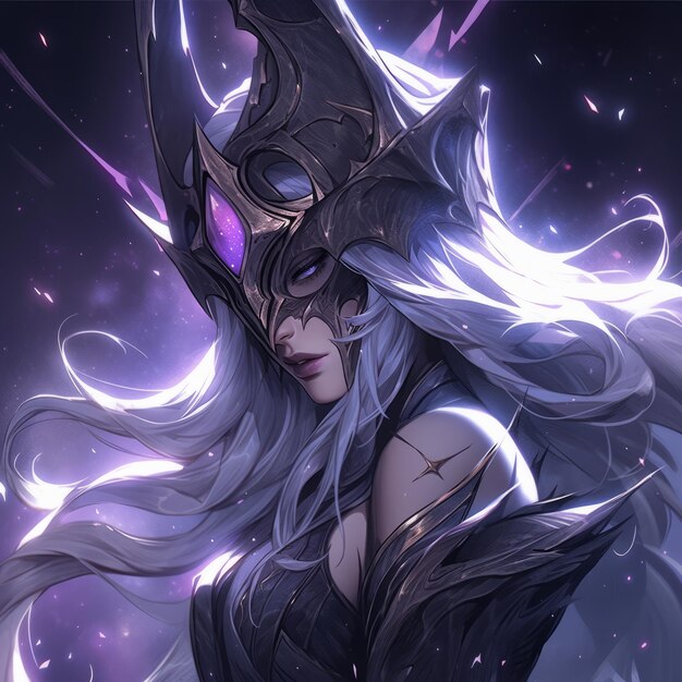 Premium Photo  Symphony of Shadows The Enchanting Reign of Dark Sovereign Syndra