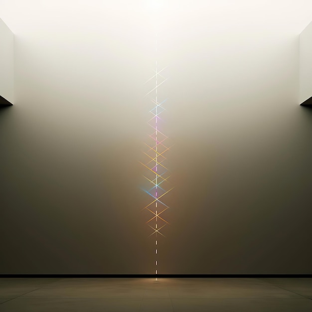 Foto sinfonia della semplicità un'installazione d'arte minimalista
