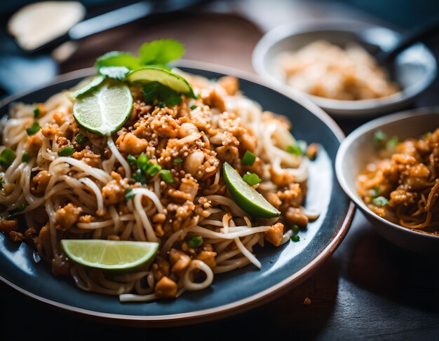 A Symphony of StirFried Rice Noodles Infused with Authentic Thai Flavors