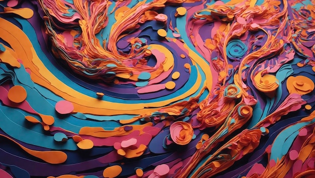 A symphony of swirling colors