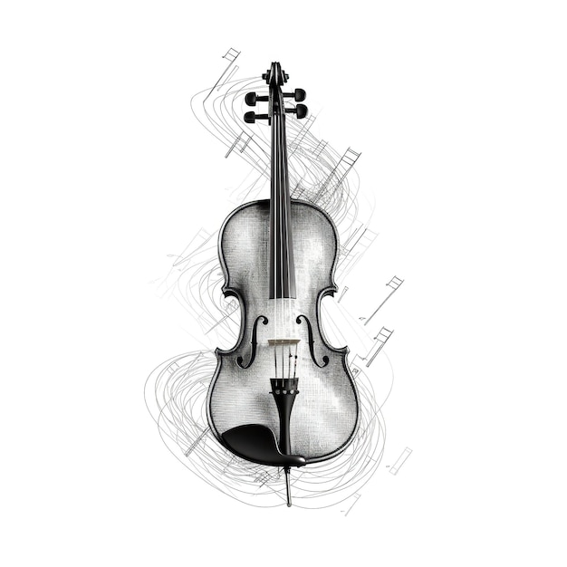 Symphony violin ai generated