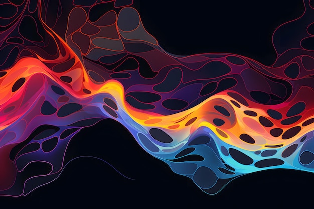 Synaptic Ripples Abstract Artwork