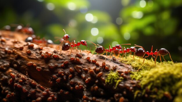 Photo synthetic ants optimizing ant colony efficiency