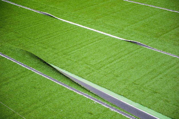 Synthetic grass field