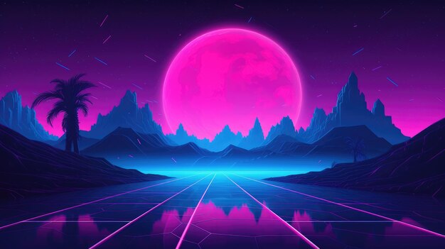 Desktop Background Wallpaper, Synthwave, Retro, 1080p/1440p/4k