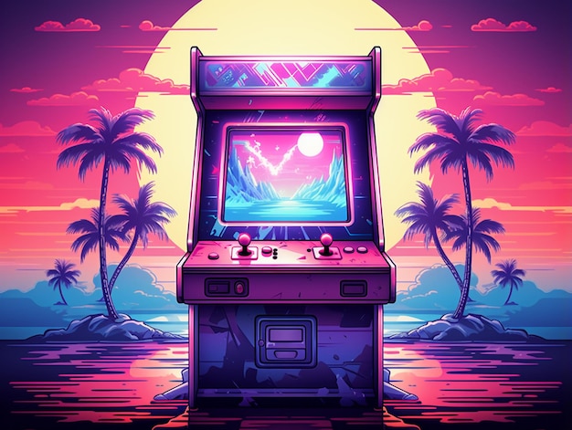 synthwave art