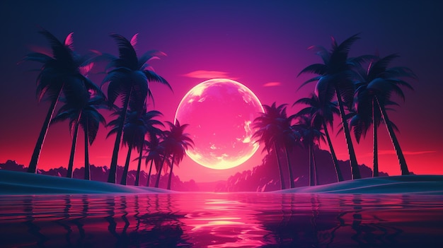 synthwave background