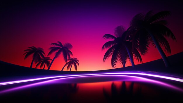 synthwave background