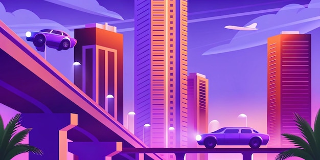 Synthwave Cityscape