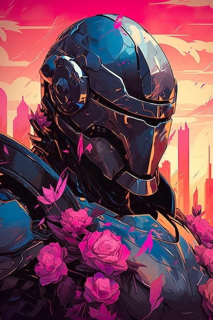 Synthwave knight