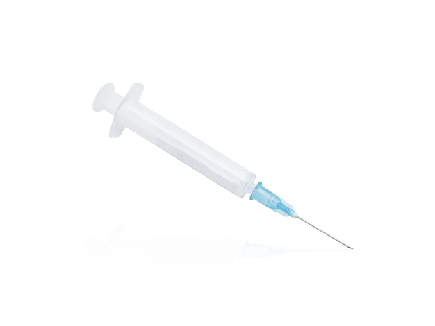 Syringe isolated on white background