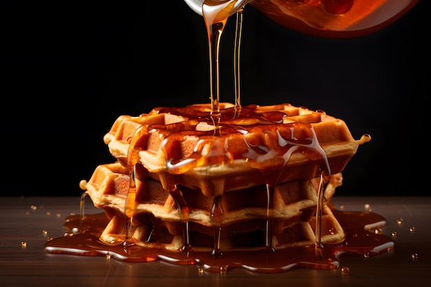 SyrupPouring Waffle