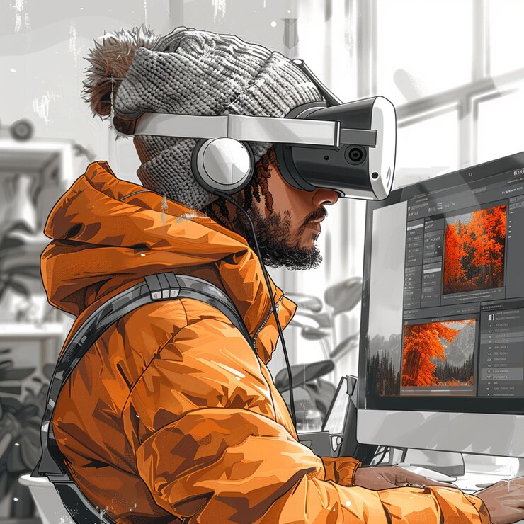 Photo system administrator illustration