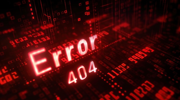 system failure error 404 coding background error system binary code error