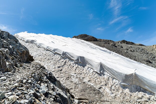 System to protect glaciers from heat