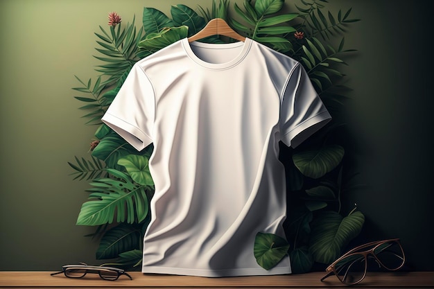 T-shirt achtergrond kopie ruimte mockup