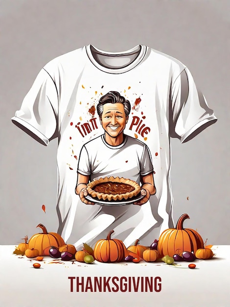 Photo t shirt celebrating thanksgiving day