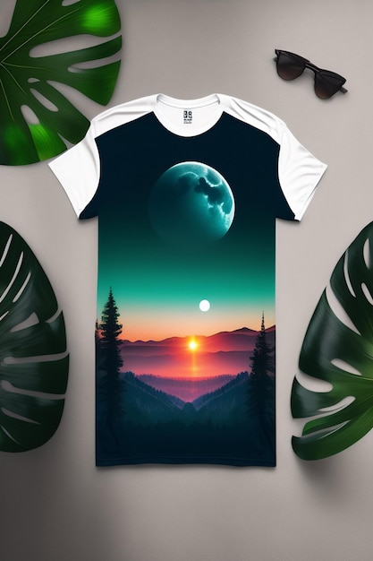 T shirt design idea with so beautiful mockup