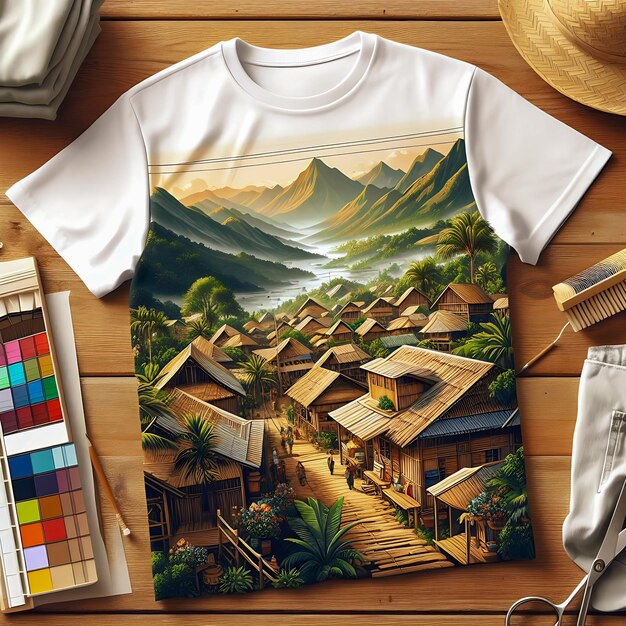 Foto t-shirt mockup met ai