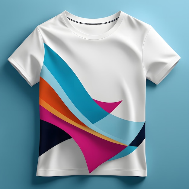 T-shirt ontwerpsjabloon met geometrisch patroon