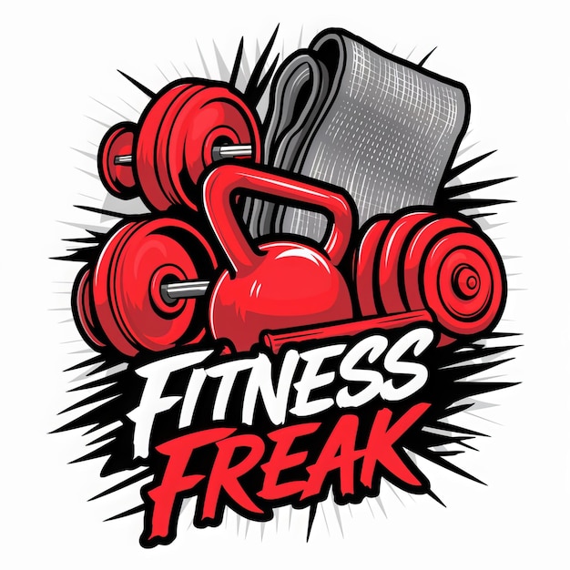 T-shirt over Fitness Freak Fitness design voor fitnessliefhebbers