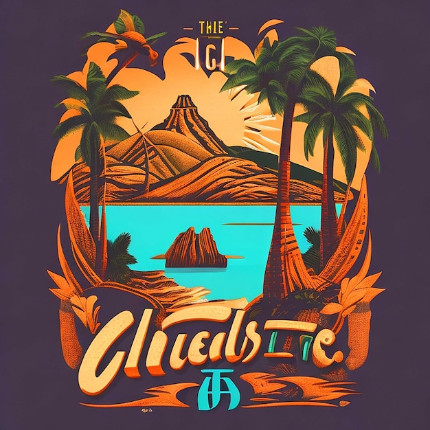 T-shirt retro vintage ontwerp IJsland vector DRIE kleuren t-shirt ontwerp