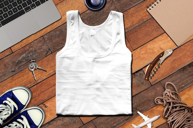 T-shirt in a travel scene