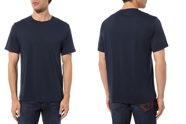 T-shirt van de man op het model