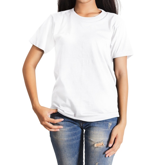 T-shirt on white background