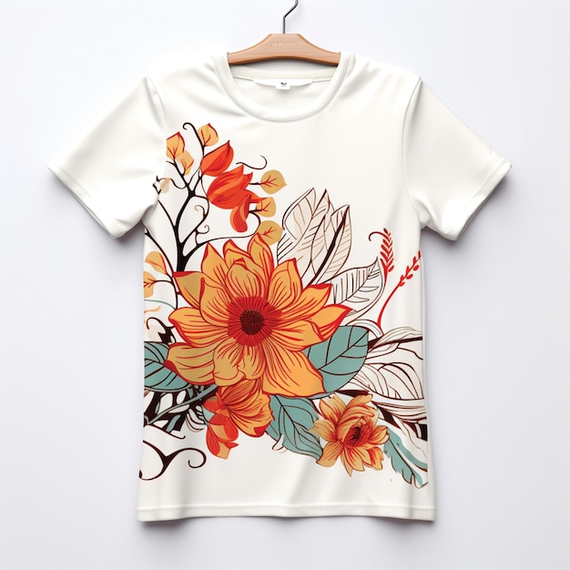 T-shirtontwerpen met bloemen