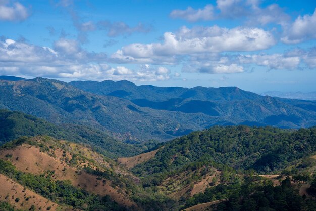 Ta Nang Phan Dung route with milestone between 3 provinces through grass hills and forests in Song Mao Nature Reserve