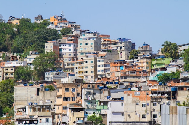 브라질 리우데자네이루 코파카바나의 타바하라 언덕.