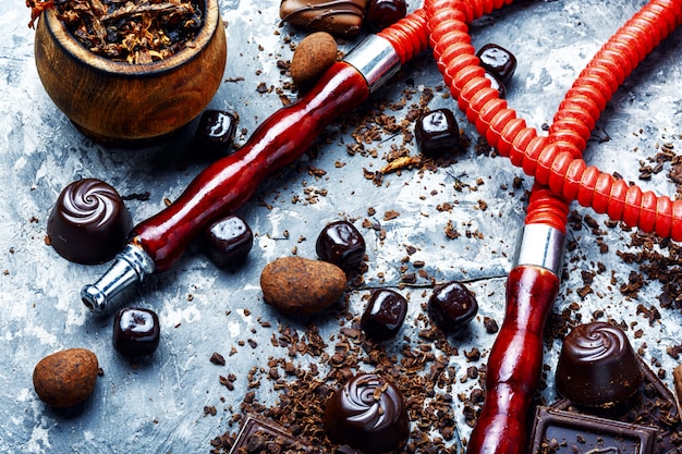 Tabakshisha met chocoladesmaak