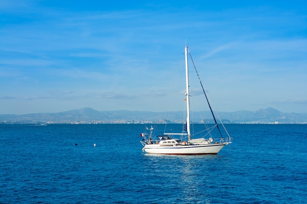 Tabarca islands boats in alicante Spain