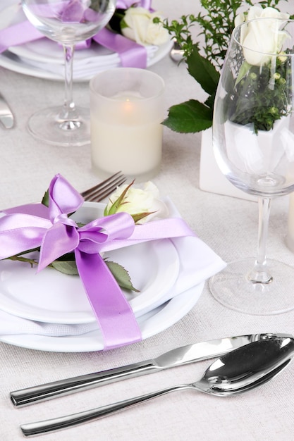 Table arrangement in restaurant