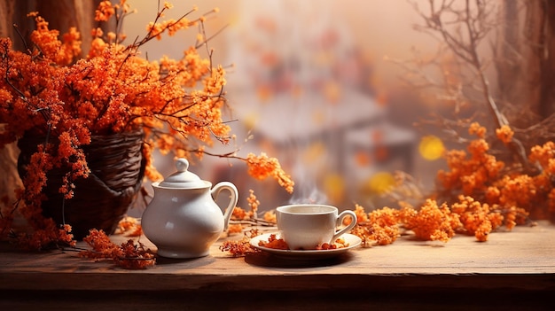 table background and autumn time