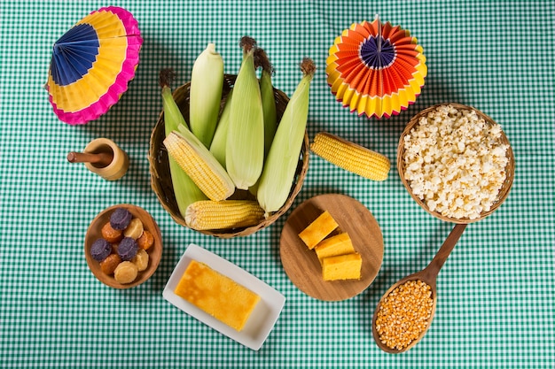 Photo table of brazilian festa junina