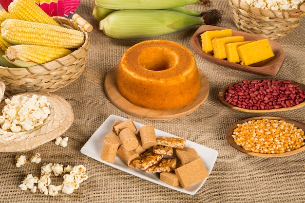 Table of brazilian festa junina