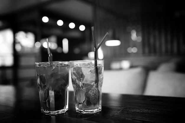 A table in a cafe objects