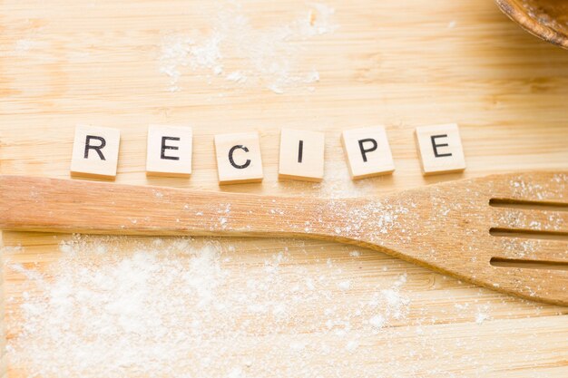 on the table is laid out a table recipe