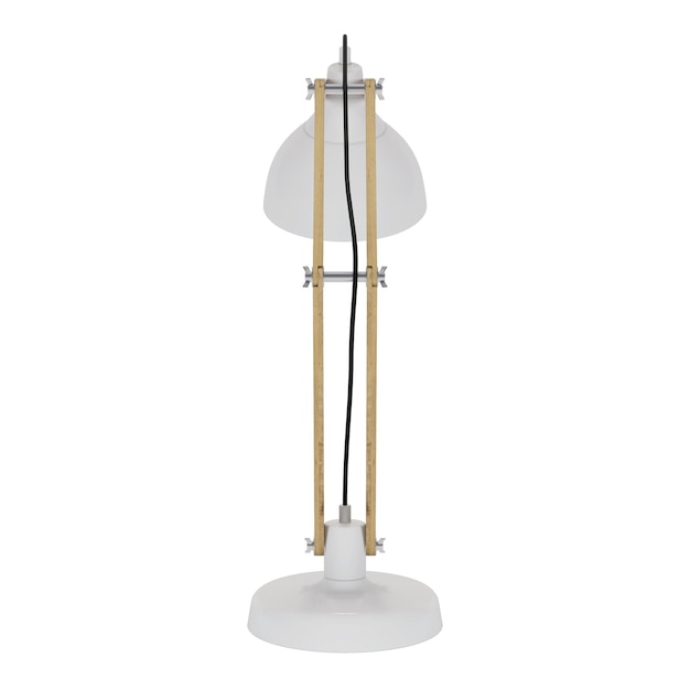 Table lamp isolated. 3D rendering.