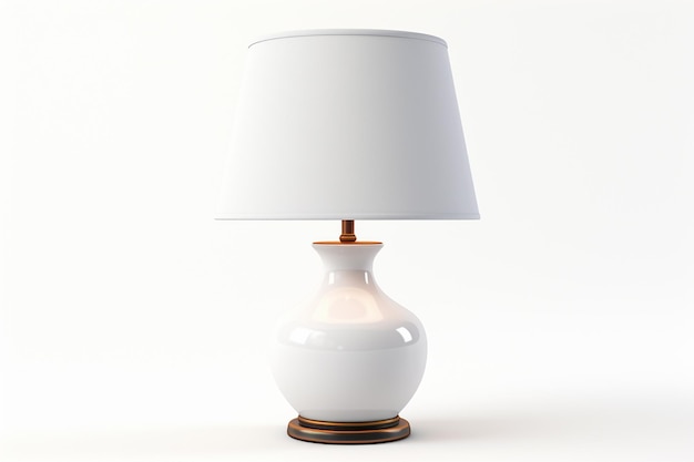 Table lamp isolated on a white background 3d render image