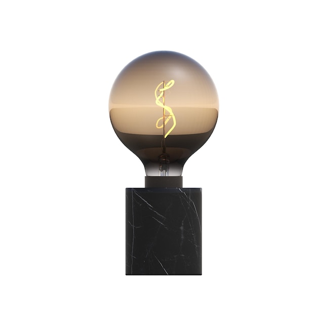 table lamp isolated on white background room lamp 3D illustration cg render