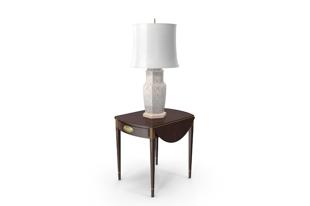 Table And Lamp Set 3d design