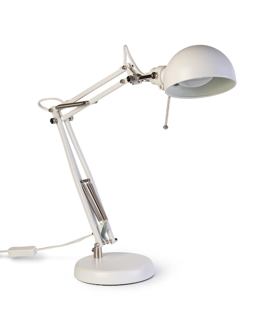 Photo table lamp on white background