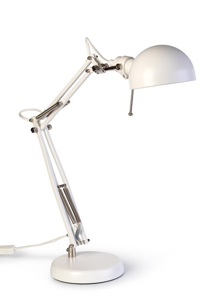 Photo table lamp on white background