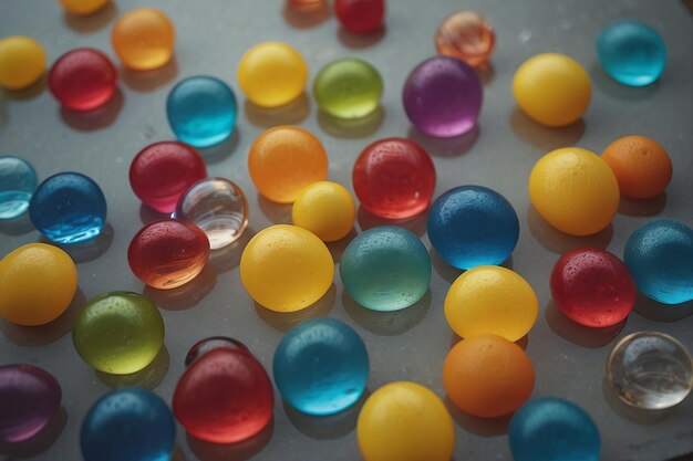 A Table Overflowing With a Variety of Vibrant Delicious Candies