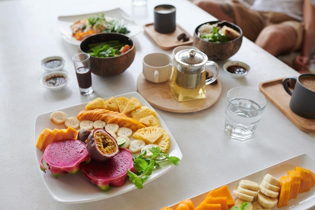 Table Served for Lunch