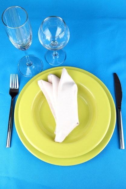 Photo table setting festive table