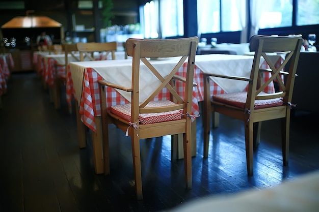 table setting restaurant / cutlery on a table in a cafe, the concept of beautiful food, european style